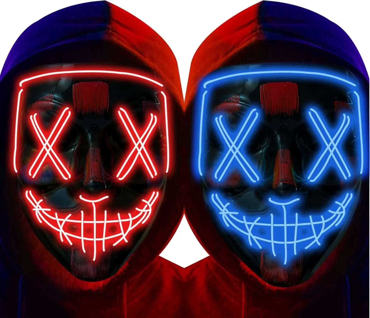 Poptrend Halloween Mask LED Light up Mask Scary mask