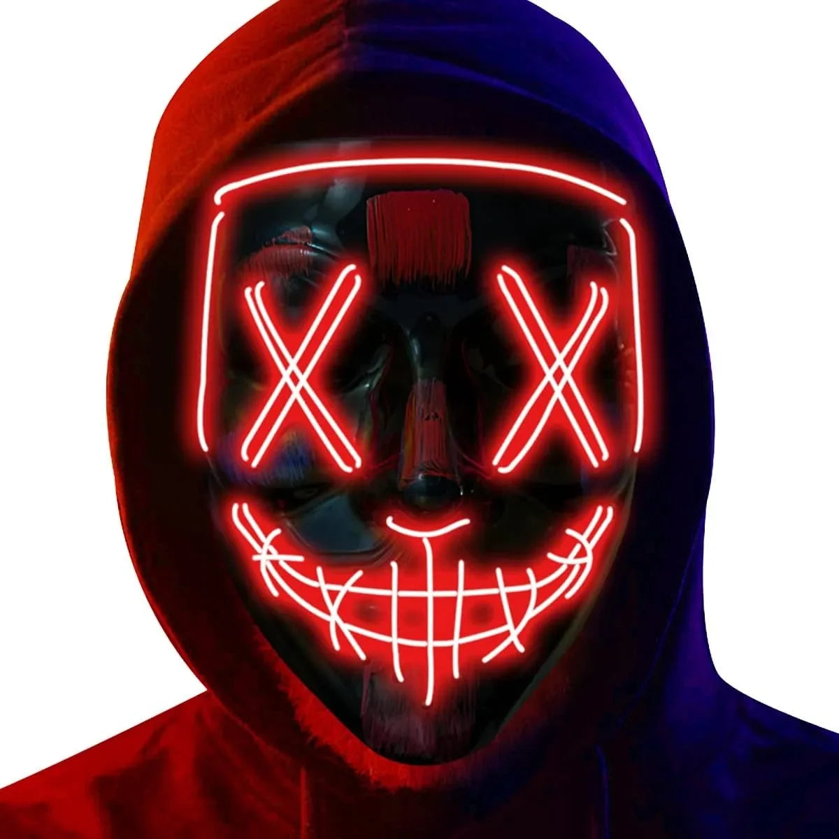Poptrend Halloween Mask LED Light up Mask Scary mask