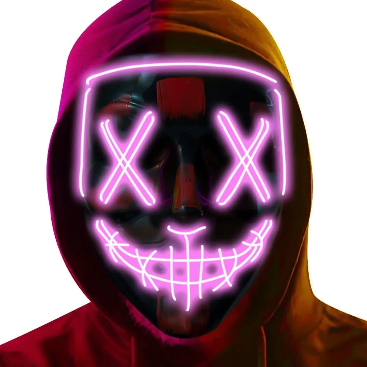 Poptrend Halloween Mask LED Light up Mask Scary mask