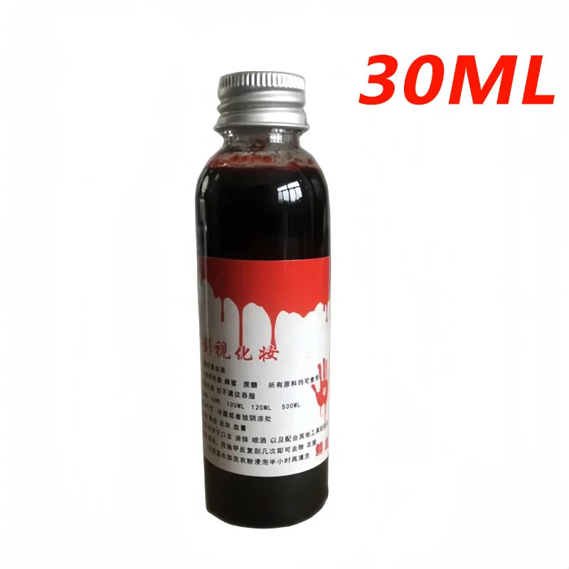 1 Bottles 30-100ml Makeup Blood Halloween Emulation Fake Blood Props