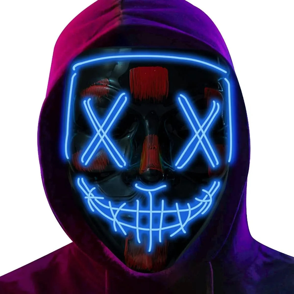 Poptrend Halloween Mask LED Light up Mask Scary mask
