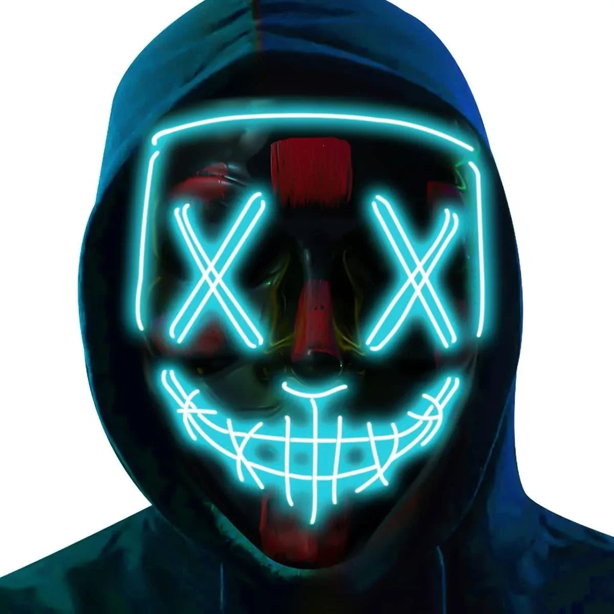 Poptrend Halloween Mask LED Light up Mask Scary mask