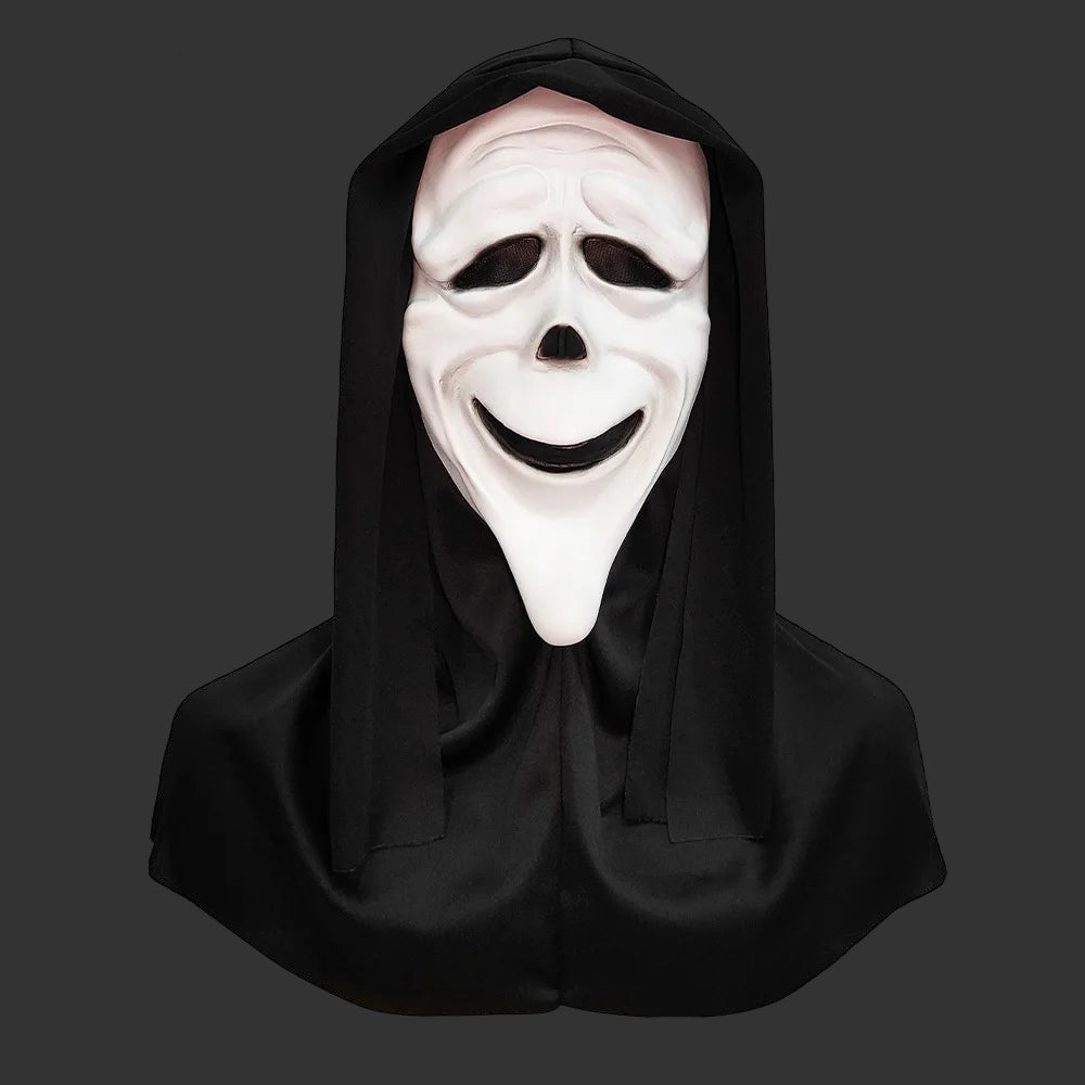 Quality Halloween Movie Scream Horror Face Mask Realistic Creepy Ghost Masks Stick Tongue Out Funny Scary Cosplay Costume Props
