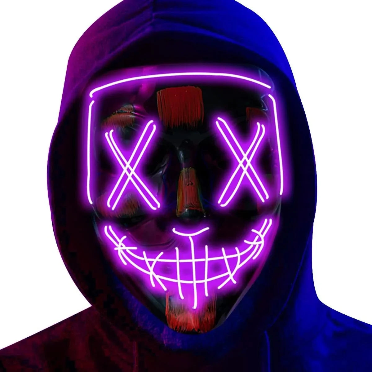 Poptrend Halloween Mask LED Light up Mask Scary mask