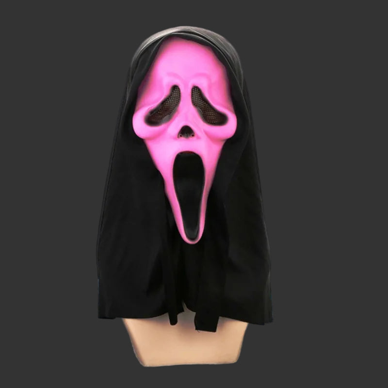 2026 New Hot pink Ghost Face Scream Movie Horror Mask Halloween funny designs