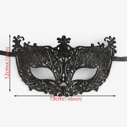 Halloween Christmas Carnival Gold Powder Hollow Fox Makeup Mask Venetian Masquerade Carnival Gold Powder Hollow Fox Makeup Mask