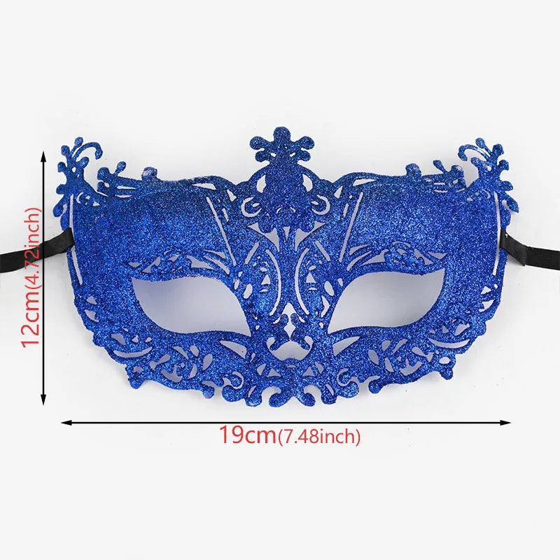 Halloween Christmas Carnival Gold Powder Hollow Fox Makeup Mask Venetian Masquerade Carnival Gold Powder Hollow Fox Makeup Mask