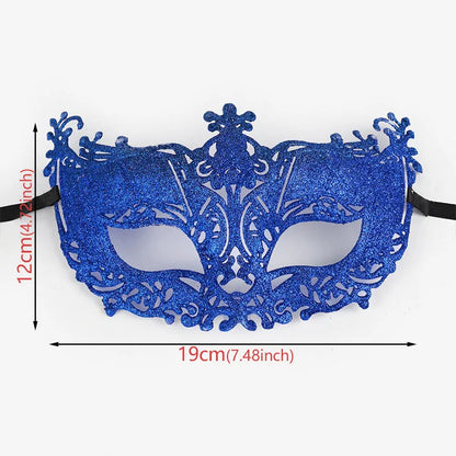 Halloween Christmas Carnival Gold Powder Hollow Fox Makeup Mask Venetian Masquerade Carnival Gold Powder Hollow Fox Makeup Mask