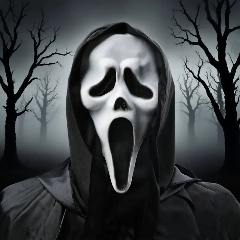 Scream Ghost  Mask Official Movie Horror Mask for Halloween Cosplay & Costumes
