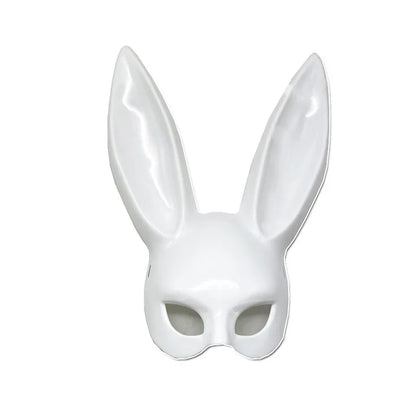 Black White Rabbit Mask Halloween for couples and best friends