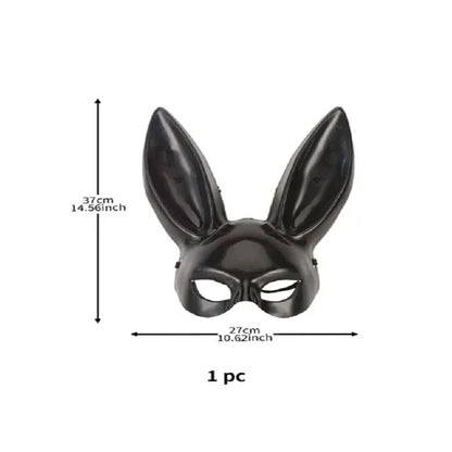 Black White Rabbit Mask Halloween for couples and best friends
