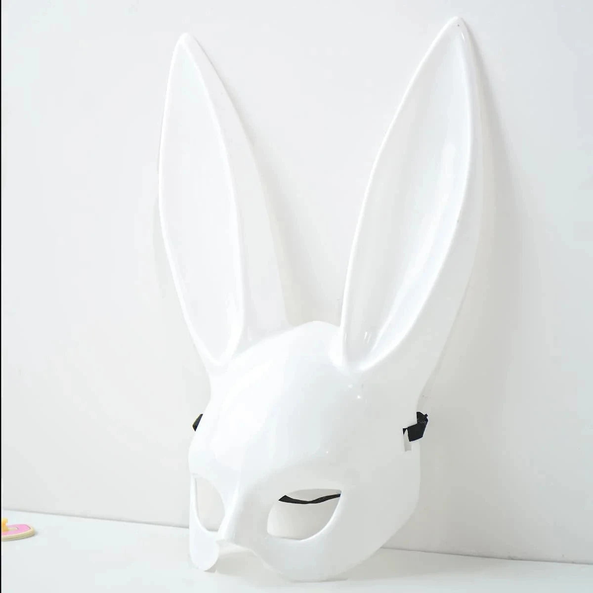 Black White Rabbit Mask Halloween for couples and best friends