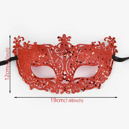 Halloween Christmas Carnival Gold Powder Hollow Fox Makeup Mask Venetian Masquerade Carnival Gold Powder Hollow Fox Makeup Mask