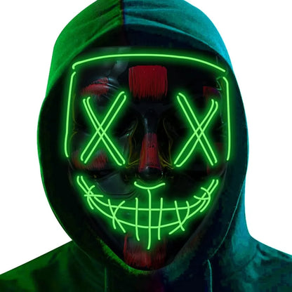 Poptrend Halloween Mask LED Light up Mask Scary mask