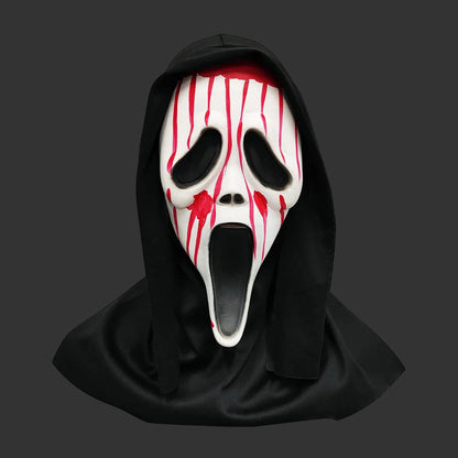Quality Halloween Movie Scream Horror Face Mask Realistic Creepy Ghost Masks Stick Tongue Out Funny Scary Cosplay Costume Props