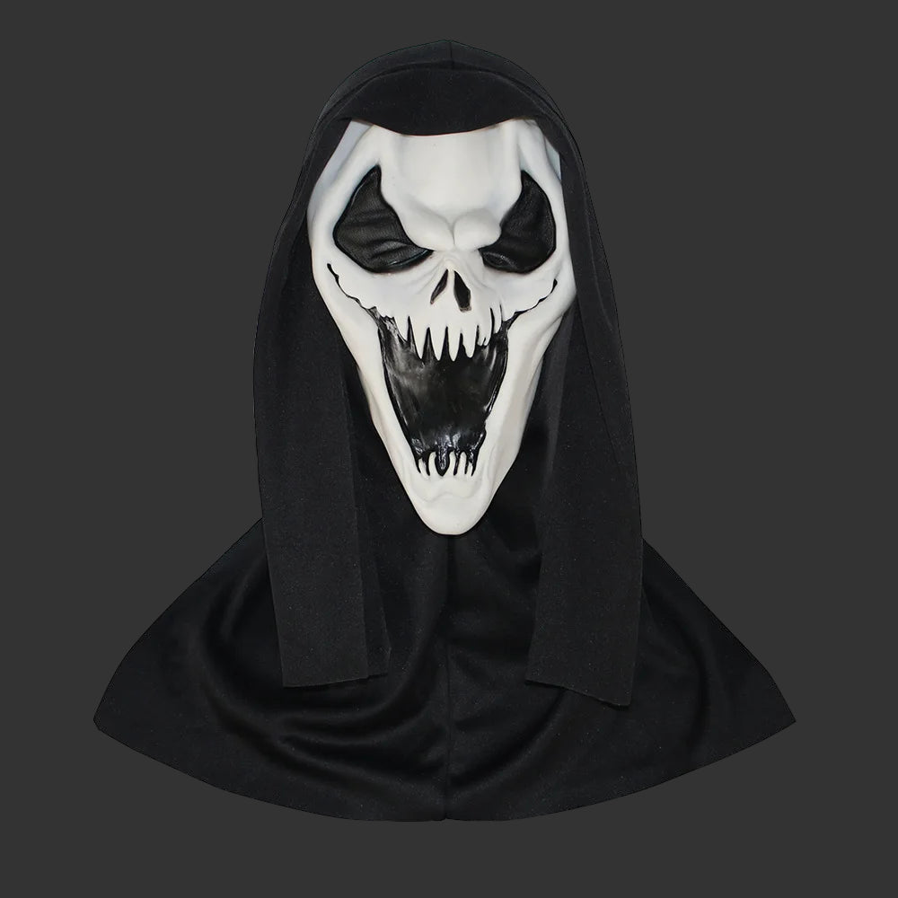 Quality Halloween Movie Scream Horror Face Mask Realistic Creepy Ghost Masks Stick Tongue Out Funny Scary Cosplay Costume Props