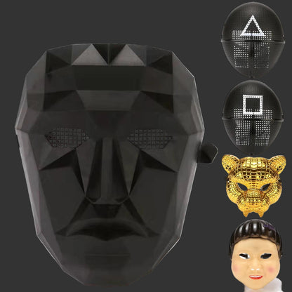 Game Cosplay Mask Full Face Masks Masquerade Accessories Square Circle Triangle Party Masks Korean TV Cosplay Costumes Mask Toys